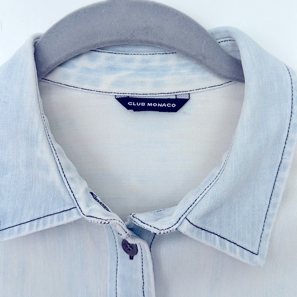 Club Monaco Denim Shirt Dress - Picture 5 of 5